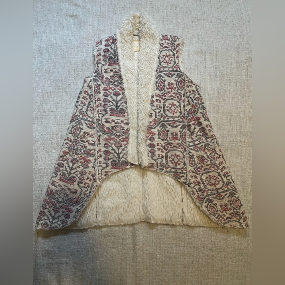 Anthropologie faux fur vest